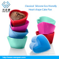 Hot Sale Gift Promotional BPA Free Silicone Cake Pan heart Baking Tools